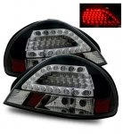 1999 Pontiac Grand AM LED Tail Lights Black