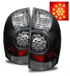 2007 Toyota Tacoma LED Tail Lights Black