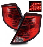 Saturn lon Sedan 2003-2007 LED Tail Lights Red and Clear