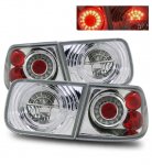 Honda Civic Coupe 1996-2000 Clear Ring LED Tail Lights
