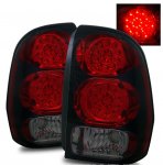 Chevy TrailBlazer 2002-2009 Red and Smoked LED Tail Lights