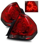 2007 Chevy Impala Red and Smoked LED Tail Lights