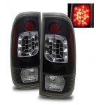 2002 Ford F150 LED Tail Lights Black Housing