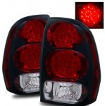 Chevy TrailBlazer 2002-2009 Red and Clear LED Tail Lights Chevy TrailBlazer 2002-2009 Red and Clear LED Tail Lights