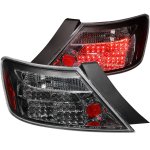 Honda Civic Coupe 2006-2011 Black LED Tail Lights