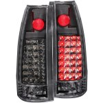1998 Chevy Suburban Black LED Tail Lights Black