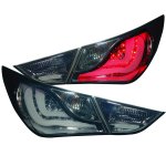 Hyundai Sonata 2010-2012 LED Tail Lights Smoked