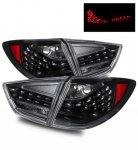 Hyundai Tucson 2010-2012 LED Tail Lights Black