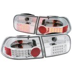 Honda Civic 1992-1995 Clear LED Tail Lights Honda Civic 1992-1995 Clear LED Tail Lights