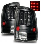 2013 Dodge Ram 2500 Black LED Tail Lights A1