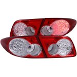 Mazda 6 2003-2005 Red and Clear LED Tail Lights