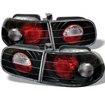 Honda Civic Hatchback 1992-1995 JDM Black Altezza Tail Lights