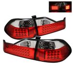 Honda Accord Sedan 1998-2000 Red and Clear LED Tail Lights