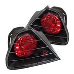 Honda Accord Coupe 1998-2000 JDM Black Altezza Tail Lights