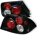 Mitsubishi Lancer 2002-2003 Black Altezza Tail Lights