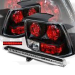 2001 Ford Mustang Black Tail Lights and LED Third Brake Light