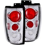 2002 Ford Expedition Clear Custom Tail Lights