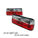 1991 BMW E30 3 Series Red and Clear Euro Tail Lights