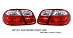 2002 Mercedes Benz CLK Red and Clear Euro Tail Lights