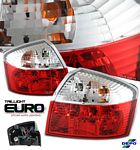2002 Audi A4 Depo Red and Clear Euro Tail Lights
