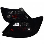 Honda Civic Coupe 2006-2010 Black Smoked Euro Tail Lights