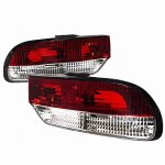 Nissan 240SX Hatchback 1989-1994 Tail Lights Red and Clear