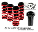 2000 Honda Civic Red Coilovers Lowering Springs Kit with Scale
