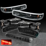 2002 Chevy Silverado Smoked LED Third Brake Light and Bumper Lights with Fog Lights
