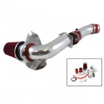 2001 Ford Mustang V6 Polished Cold Air Intake with Red Air Filter