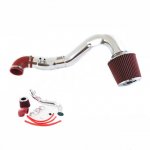 Honda Civic Si 2006-2011 Polished Cold Air Intake with Red Air Filter
