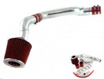 Honda Civic 1988-1991 Polished Cold Air Intake with Red Air Filter