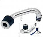 2003 Honda Civic  Polished Short Ram Intake with Blue Air Filter