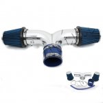 2000 Jeep Grand Cherokee Polished Short Ram Intake with Blue Air Filter