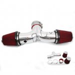 2000 Chevy Corvette Polished Short Ram Intake with Red Air Filter