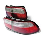 Honda Civic 1992-1995 Red and Clear JDM Tail Lights Honda Civic 1992-1995 Red and Clear JDM Tail Lights