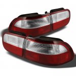 Honda Civic 1992-1995 Red and Clear JDM Tail Lights
