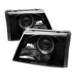 1999 Ford Ranger Black Projector Headlights 1999 Ford Ranger Black Projector Headlights