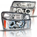 2006 Chevy Colorado Chrome Halo Projector Headlights and Bumper Lights