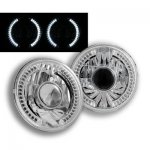 2010 Jeep Wrangler Headlights Conversion White LED Halo