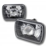 1984 Ford Ranger Black and Chrome Sealed Beam Projector Headlight Conversion