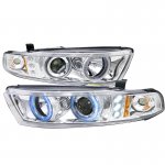 Mitsubishi Galant 1999-2003 Clear Halo Projector Headlights with Integrated LED