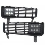 Dodge Ram 1994-2001 Black LED Fog Lights and Bumper Grille Kit