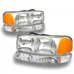 2000 GMC Yukon Chrome Headlights and Bumper Lights