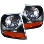 Ford Expedition 1997-2002 Harley Davidson Style Black Corner Lights