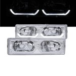 1989 GMC Sierra 2500 Clear Headlights U-shaped LED DRL