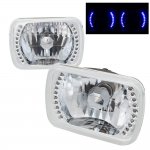 1980 Ford F150 7 Inch Blue LED Sealed Beam Headlight Conversion
