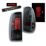 2000 Ford F150 Smoked LED Tail Lights and Third Brake Light