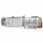 2002 Chevy Tahoe Chrome Grille and Headlight Facelift Conversion Kit
