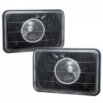1984 Ford Thunderbird 4 Inch Black Sealed Beam Projector Headlight Conversion