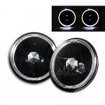 1966 Ford Mustang Black Halo Sealed Beam Headlight Conversion
